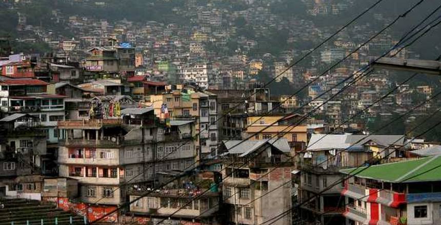 The houses in Kalimpong