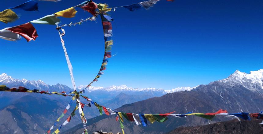 Panorama of Himalayas 