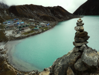 View of Gokyo Third Lake from Gokyo Ri