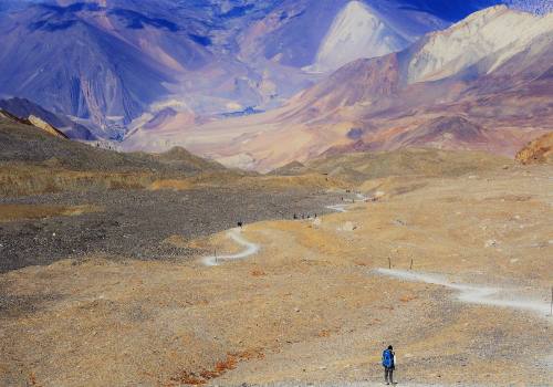 Himalayas the way to Tilicho Lake Annapurna circuit trek